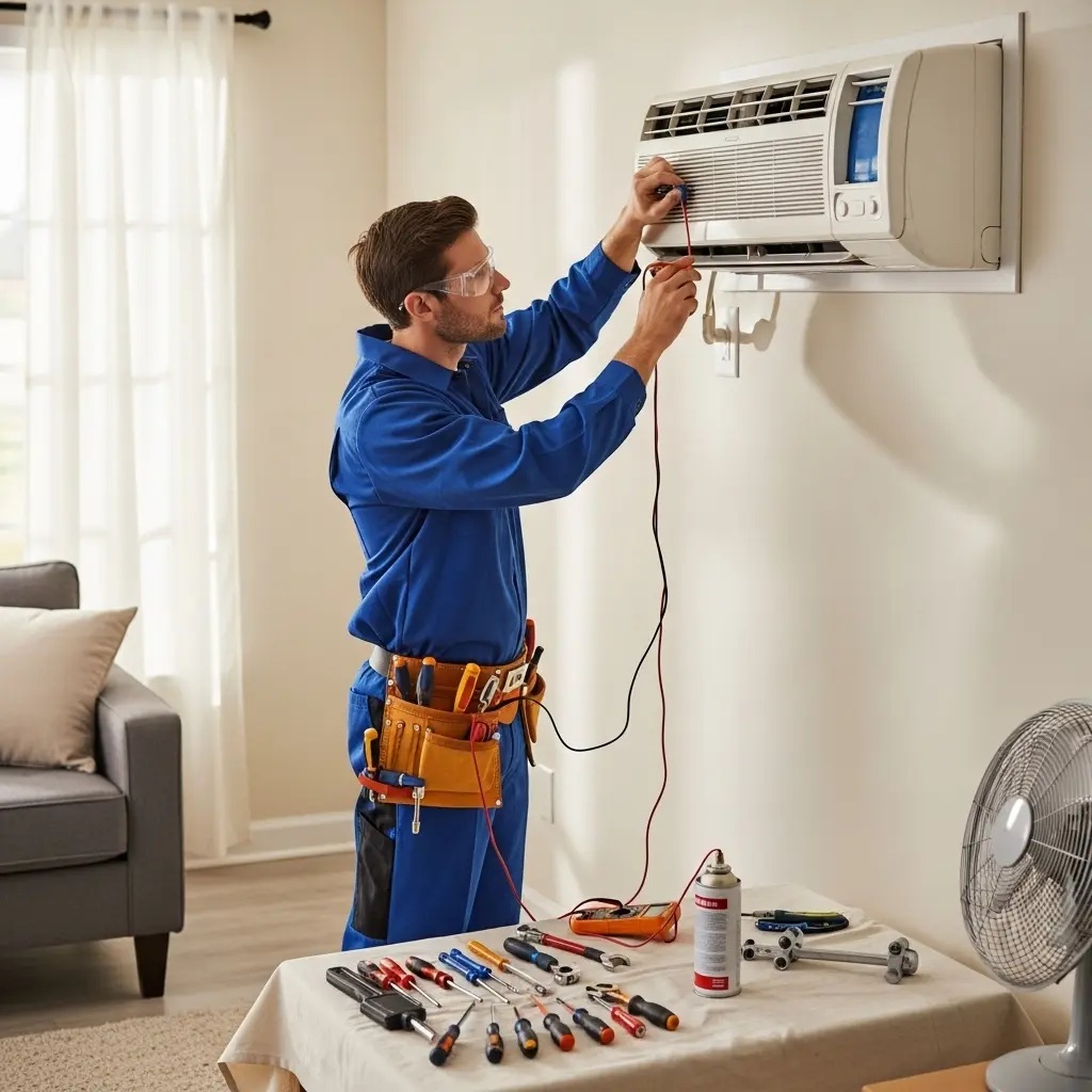 Şehzadeler Eminçelik Eminçelik klima gaz dolumu ve bakım – Enerji verimliliği artırıldı. - Teknik servis örneği